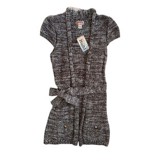 NWT Vintage Y2K Mudd Studded Wrap Sweater Cardigan Size L Boho Western 2000s